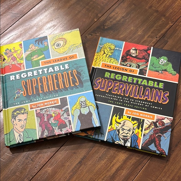 Regrettable Superheroes and‎ Supervillains Books loot crate set - Picture 1 of 3